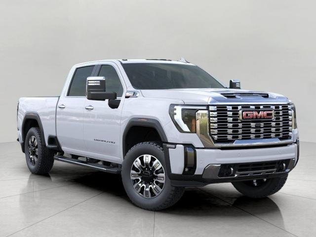 2026 GMC Sierra 2500 HD Denali in Glacier White Tricoat — front three-quarter view