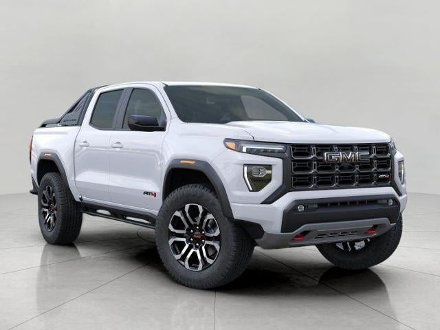 2026 GMC Canyon AT4 in Summit White — front three-quarter view