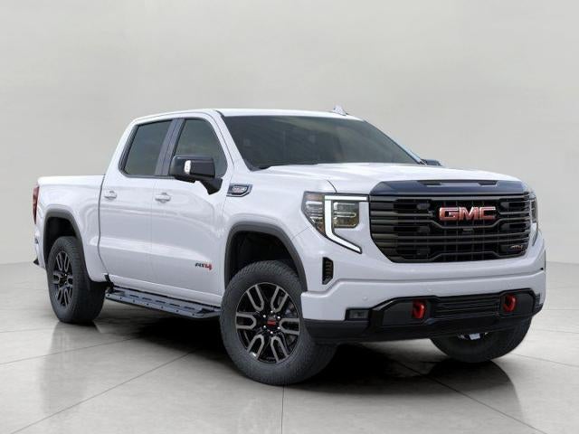 2026 GMC Sierra 1500 AT4 in Summit White — front three-quarter view