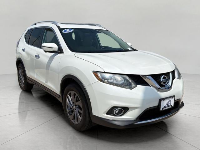 2016 Nissan Rogue SL in White — front three-quarter view